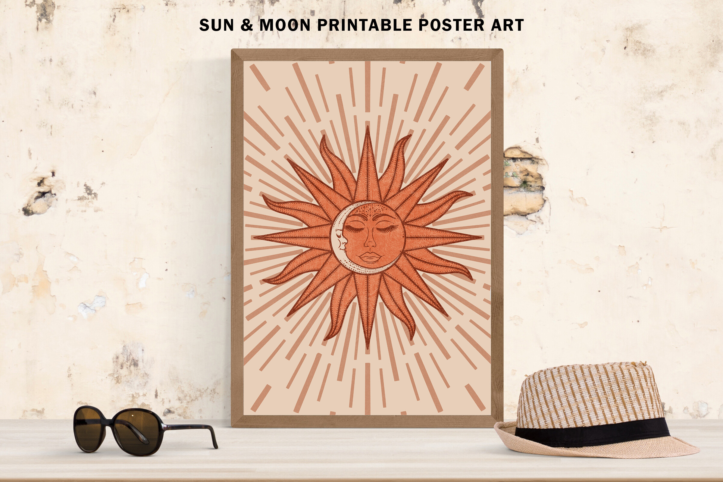 Celestial Sun & Moon Printable Art