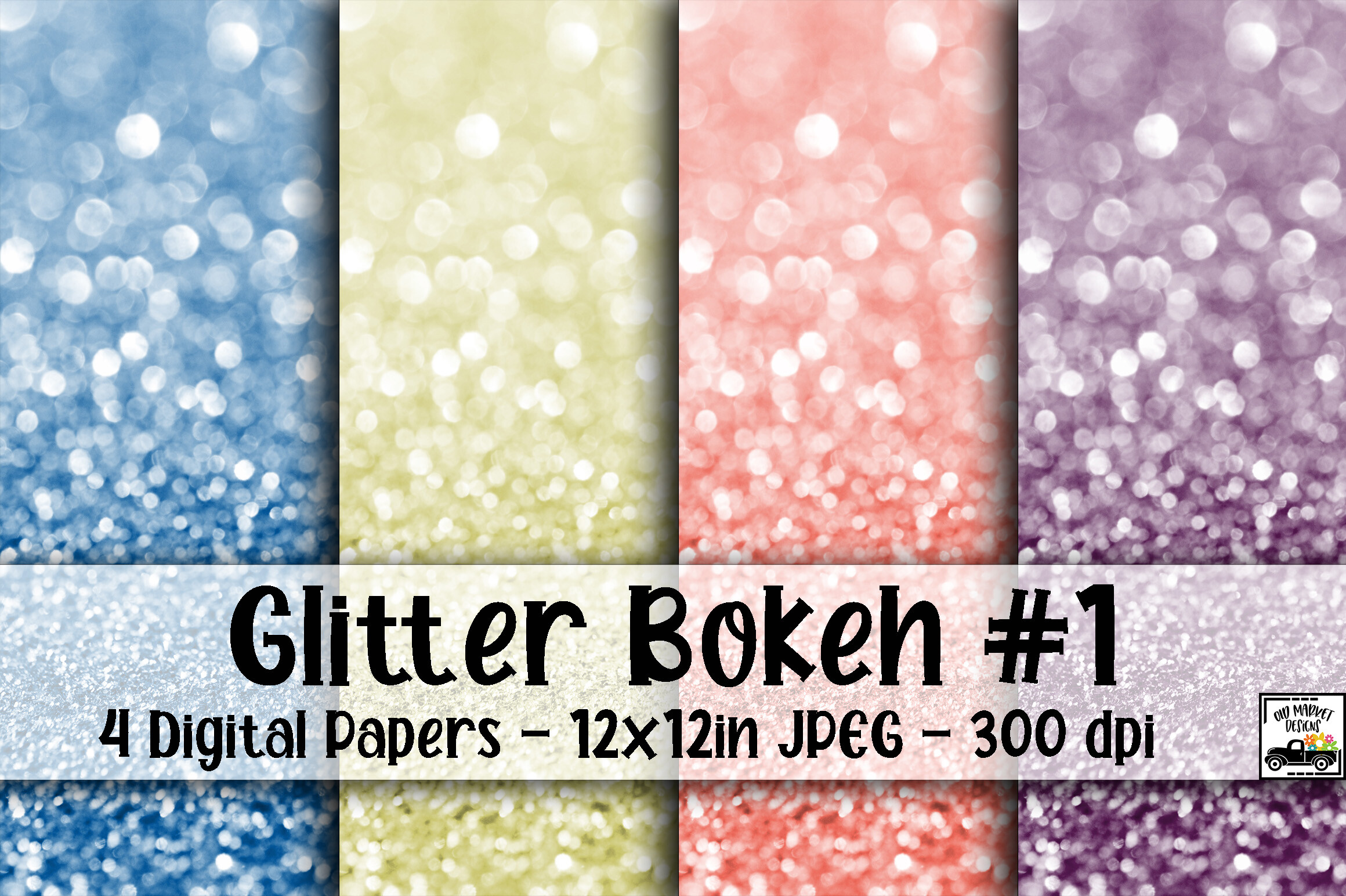 Glitter Bokeh Digital Paper #1 Graphic by oldmarketdesigns · Creative ...