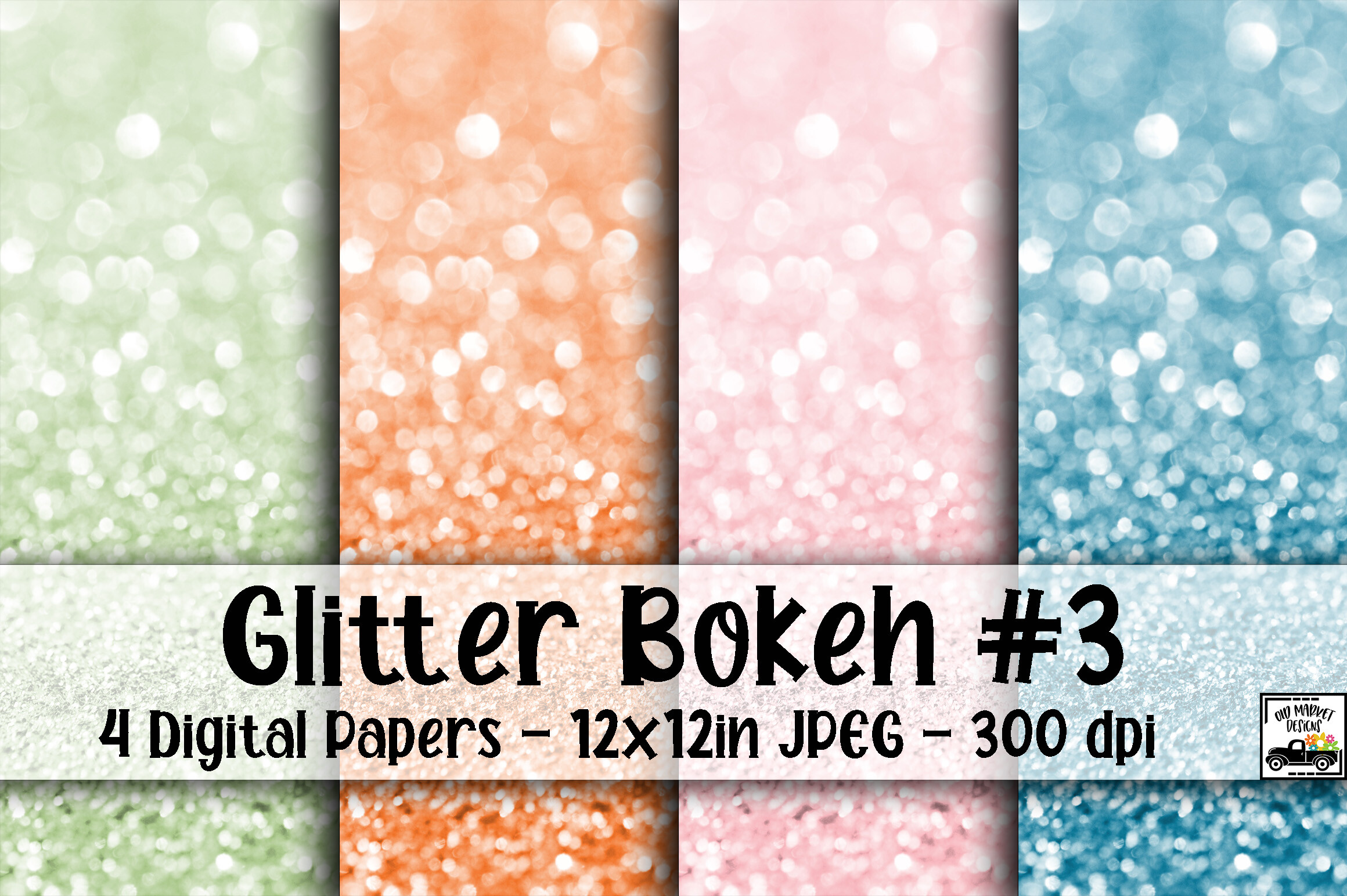 Glitter Bokeh Digital Paper #3 Graphic by oldmarketdesigns · Creative ...