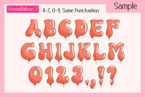 Groovy Balloon Font - Preview 3