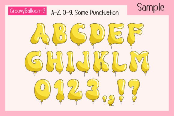 Groovy Balloon Font - Preview 4