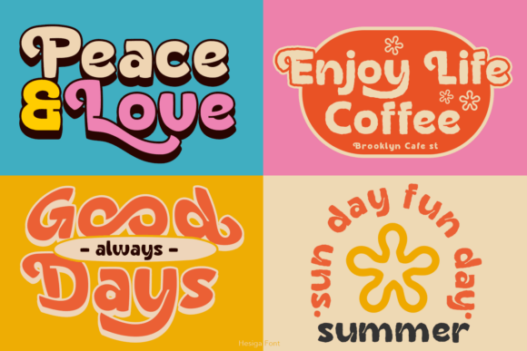 Hesiga Font PNG with transparent background - Preview 1