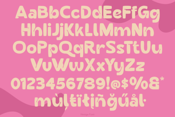 Hesiga Font PNG with transparent background - Preview 2
