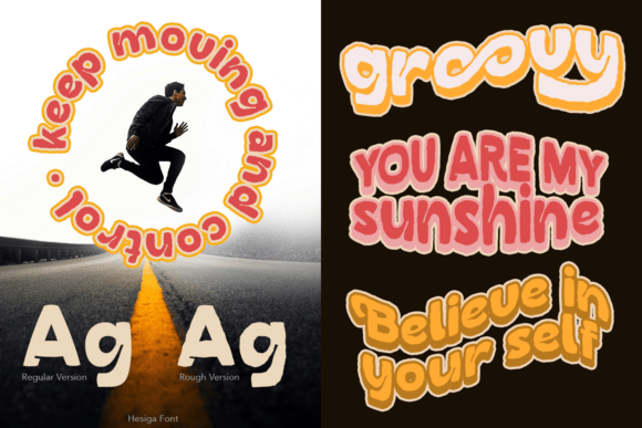 Hesiga Font PNG with transparent background - Preview 5