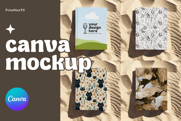 KDP Book Notebook Canva Mockup Template