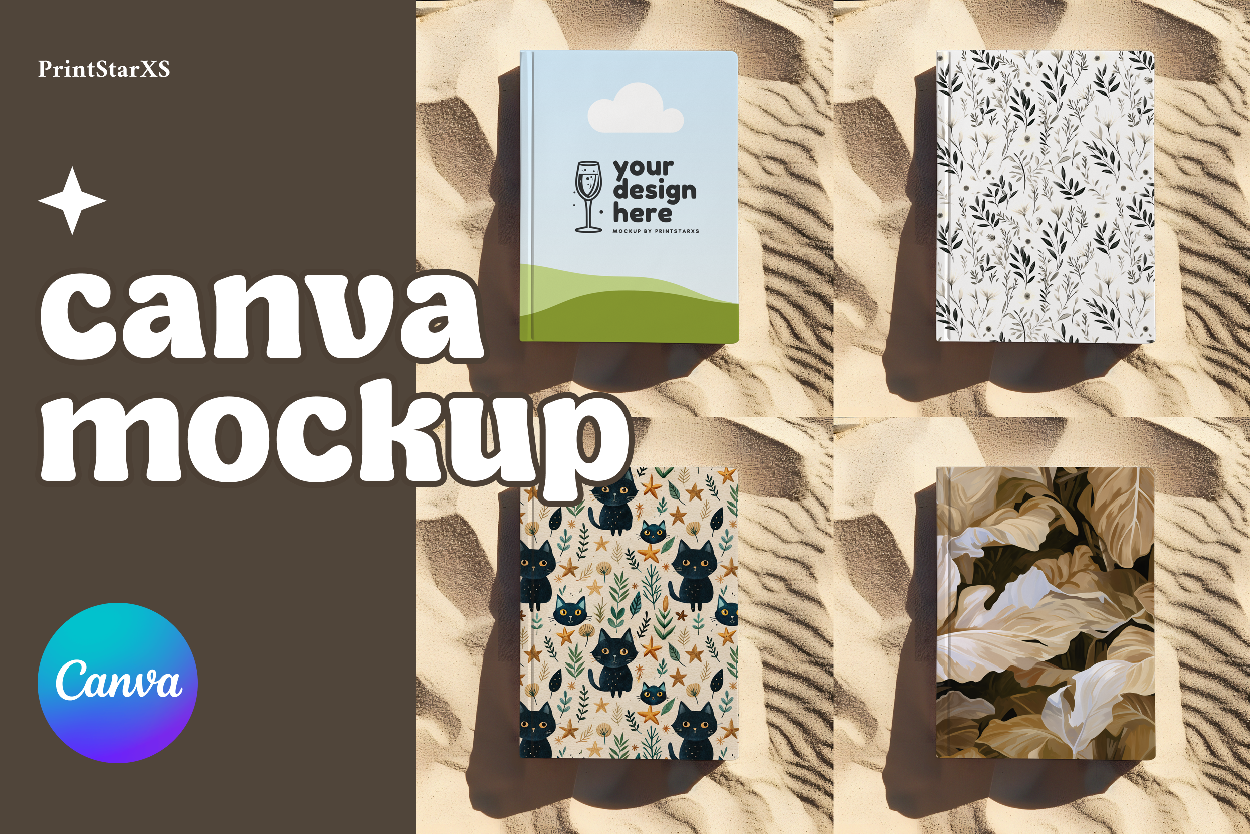 KDP Book Notebook Canva Mockup Template