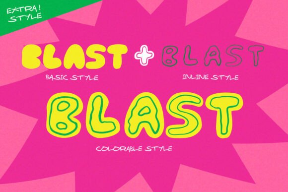 Lucky Pop! Font PNG with transparent background - Preview 3
