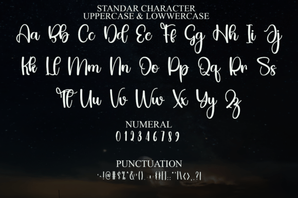 Midnight Saturday Font PNG with transparent background - Preview 2