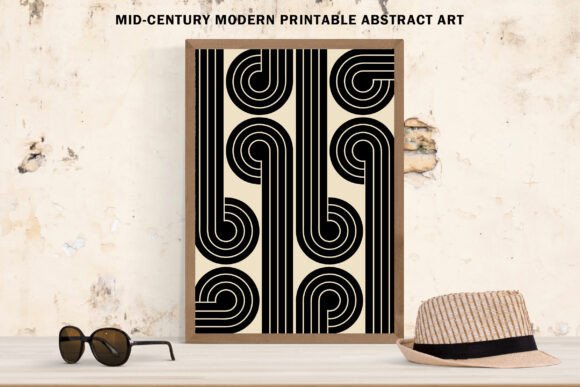 Minimalist Abstract Retro Modern Art