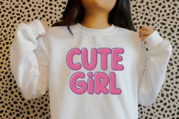 Pink Smile Font PNG with transparent background - Preview 3