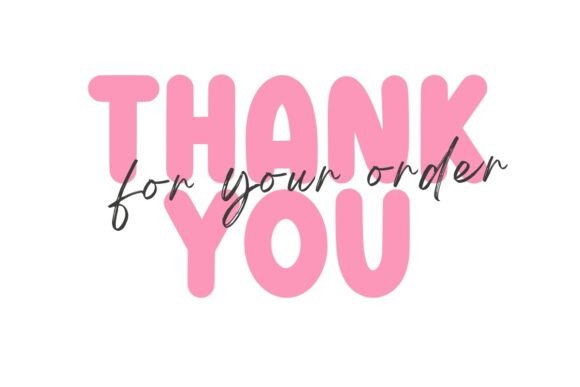 Pink Smile Font PNG with transparent background - Preview 4