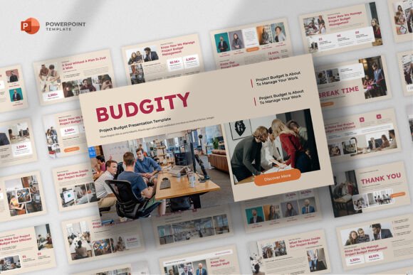 Preview of Project Budget Finance Powerpoint business report presentation template