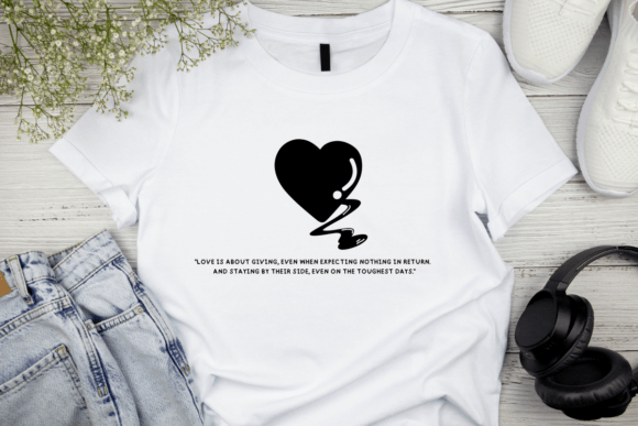 Retro Heart of Love Font PNG with transparent background - Preview 1