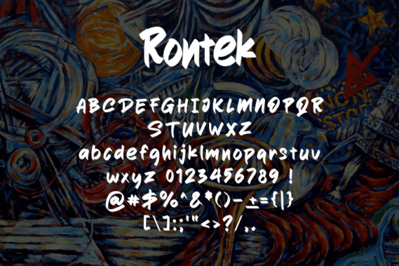 Rontek Font font preview - 1