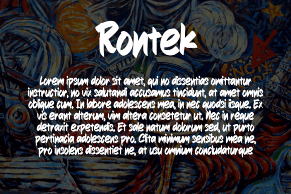 Rontek Font font preview - 2