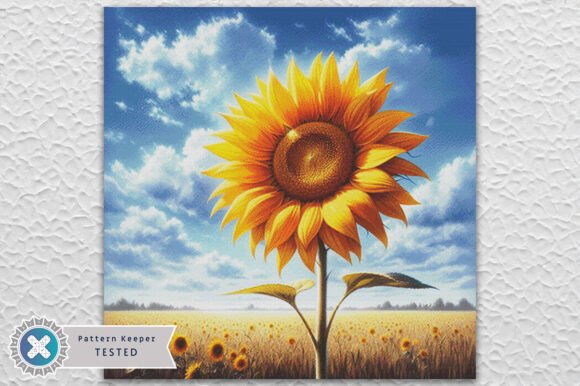 Sunflower Cross Stitch Pattern PDF Chart
