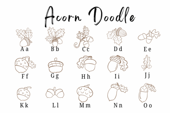 Acorn Doodle Font - Preview 1