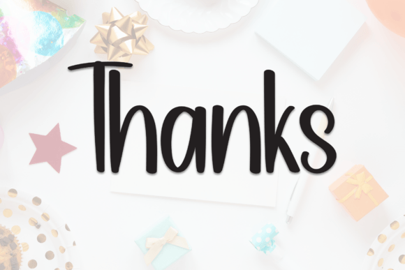 Birthday Card Font - Preview 6
