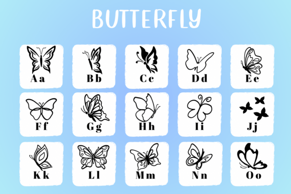 Butterfly Font - Preview 1