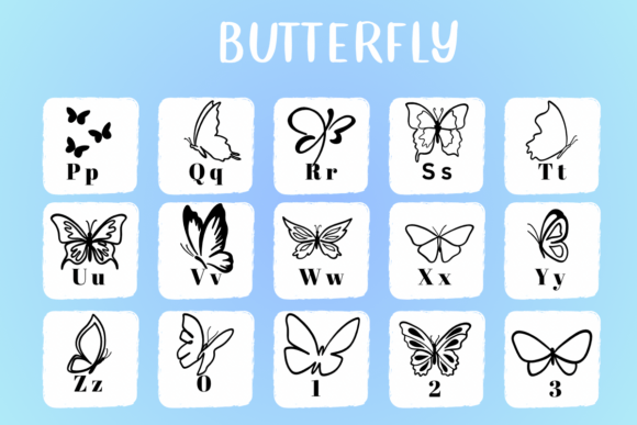 Butterfly Font - Preview 2