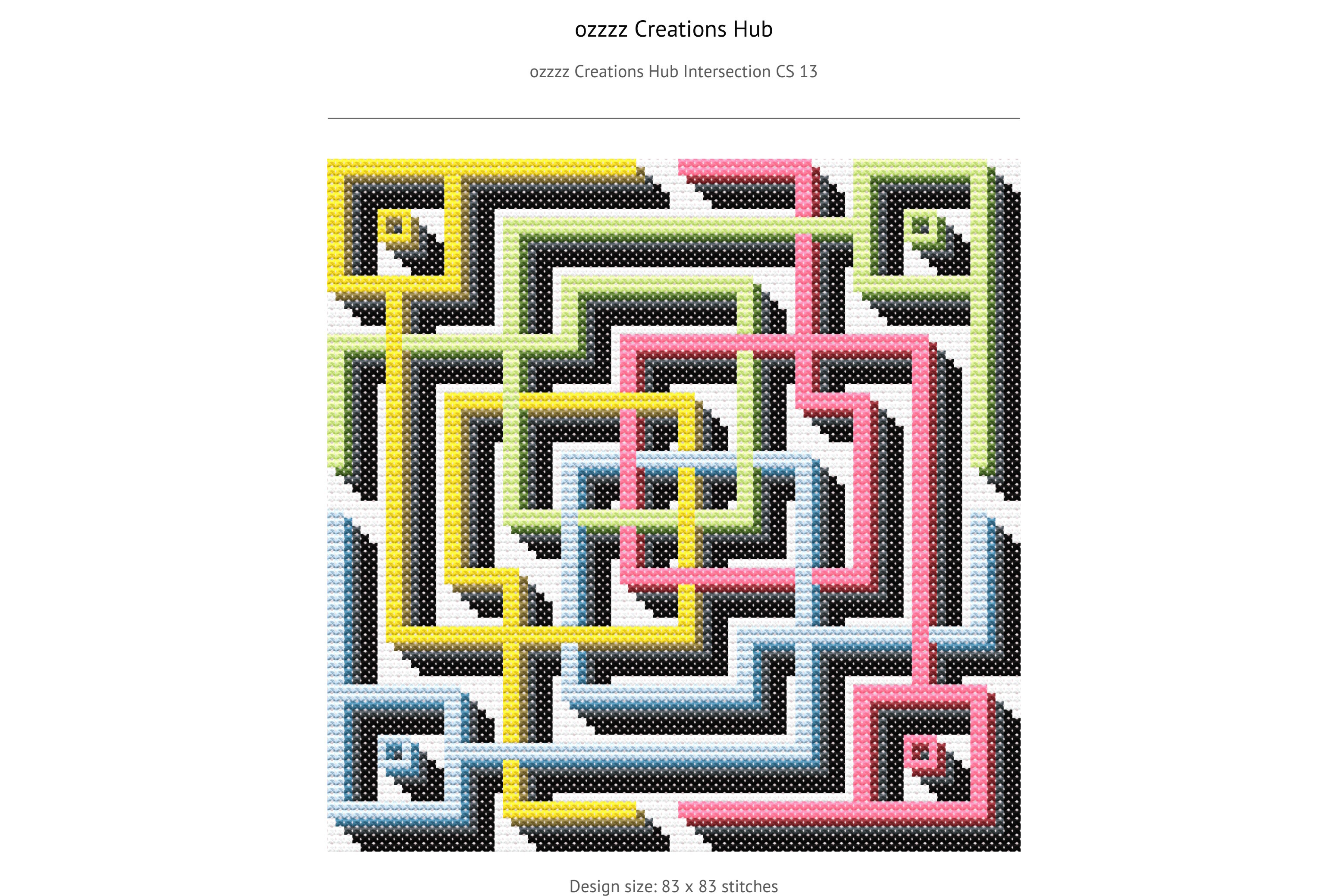 Geometric Cross Stitch Ozzzz CS 13