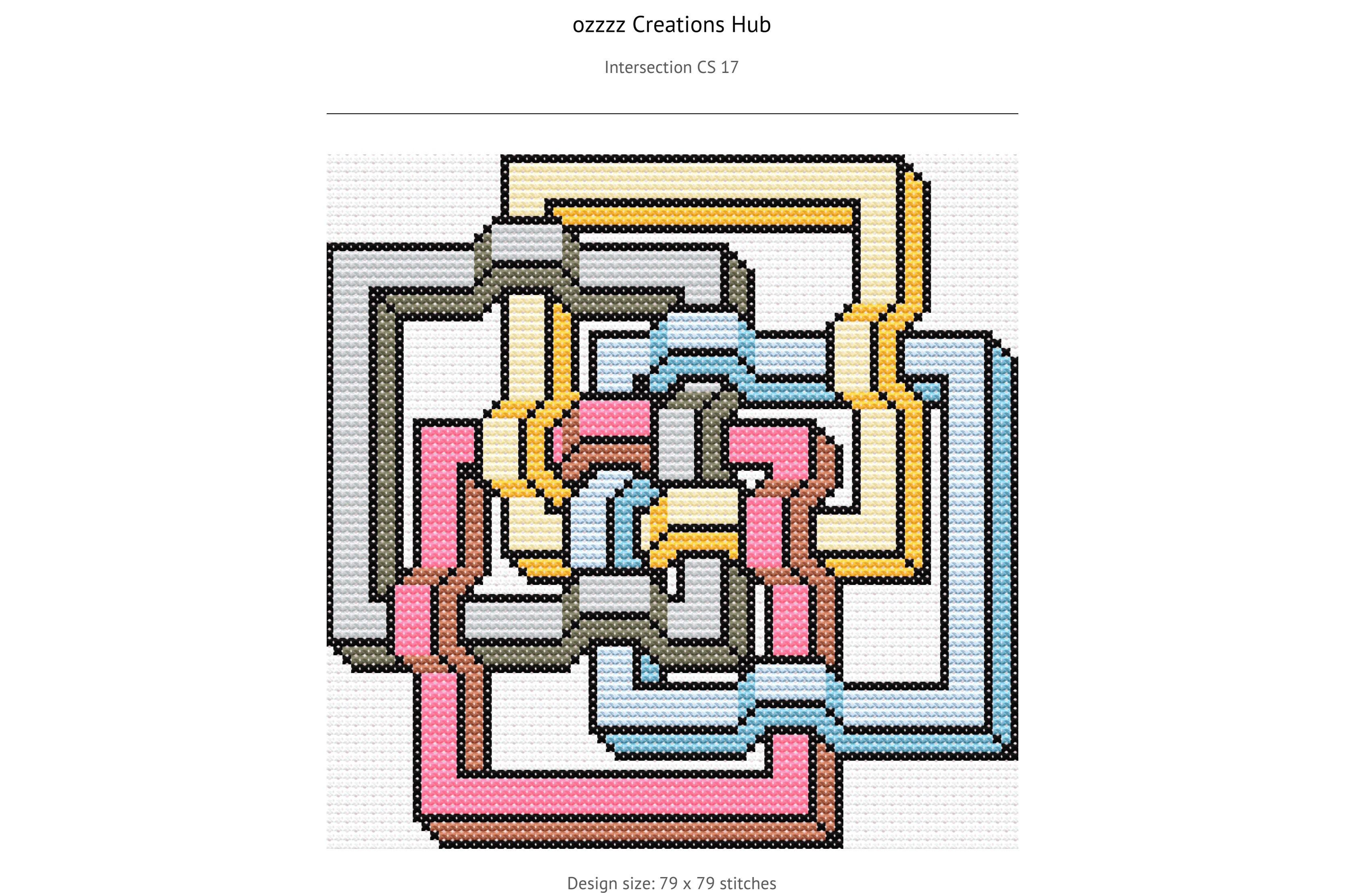 Geometric Cross Stitch Pattern Ozzzz 17
