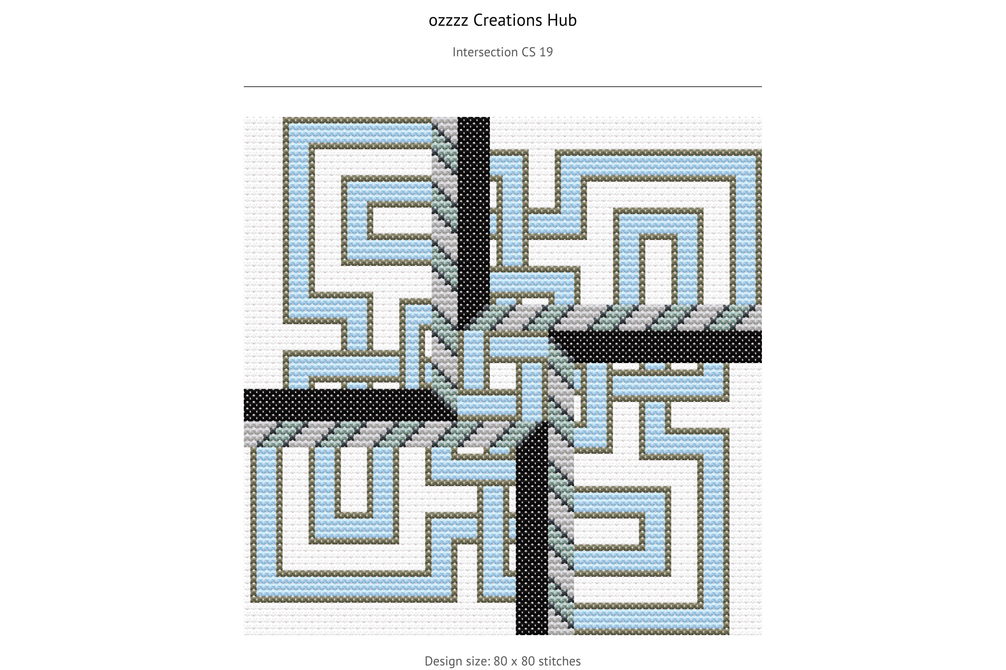 Geometric Cross Stitch Pattern Ozzzz 19