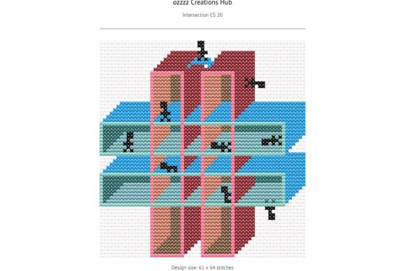 Geometric Cross Stitch Pattern Ozzzz 20