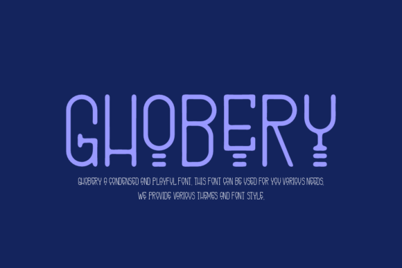 Ghobery Font PNG with transparent background - Preview 2