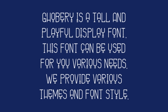 Ghobery Font PNG with transparent background - Preview 3