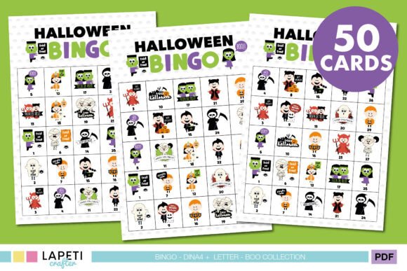 Halloween Bingo Game for Kids