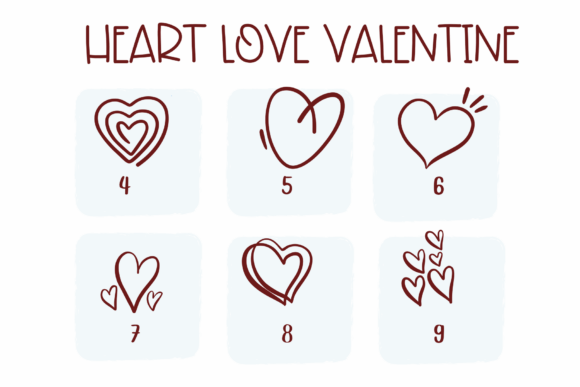 Heart Love Valentine Font - Preview 3