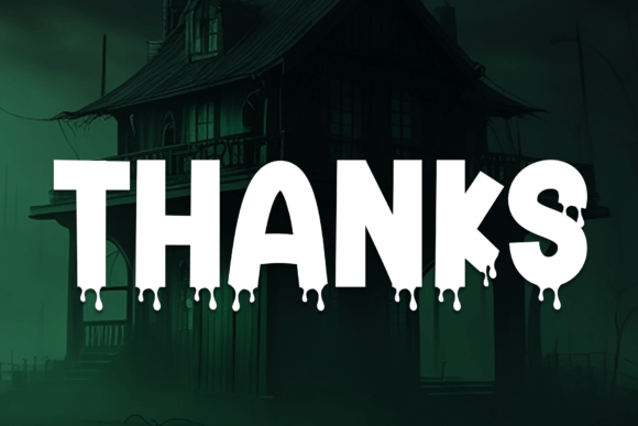 Horror House Font PNG with transparent background - Preview 6