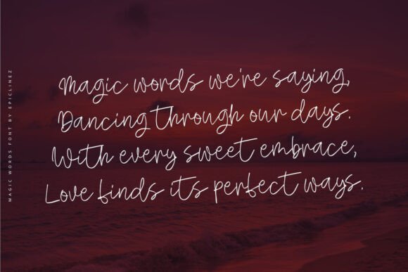 Magic Words Font PNG with transparent background - Preview 3