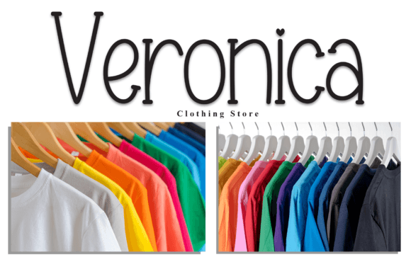 Magnolia Rainbow Font PNG with transparent background - Preview 3