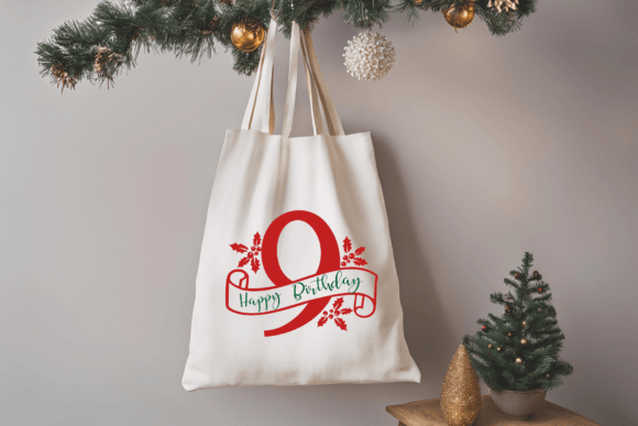 Merry Christmas Monogram Font PNG with transparent background - Preview 2