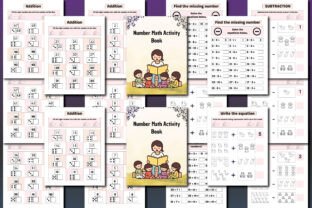 Number Math Activity Book Graphic by KDPSQUAD · Creative Fabrica