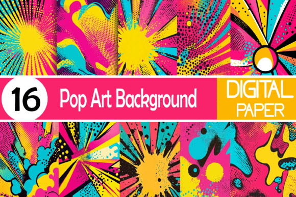 Pop Art Background Graphic by Printable Design · Creative Fabrica