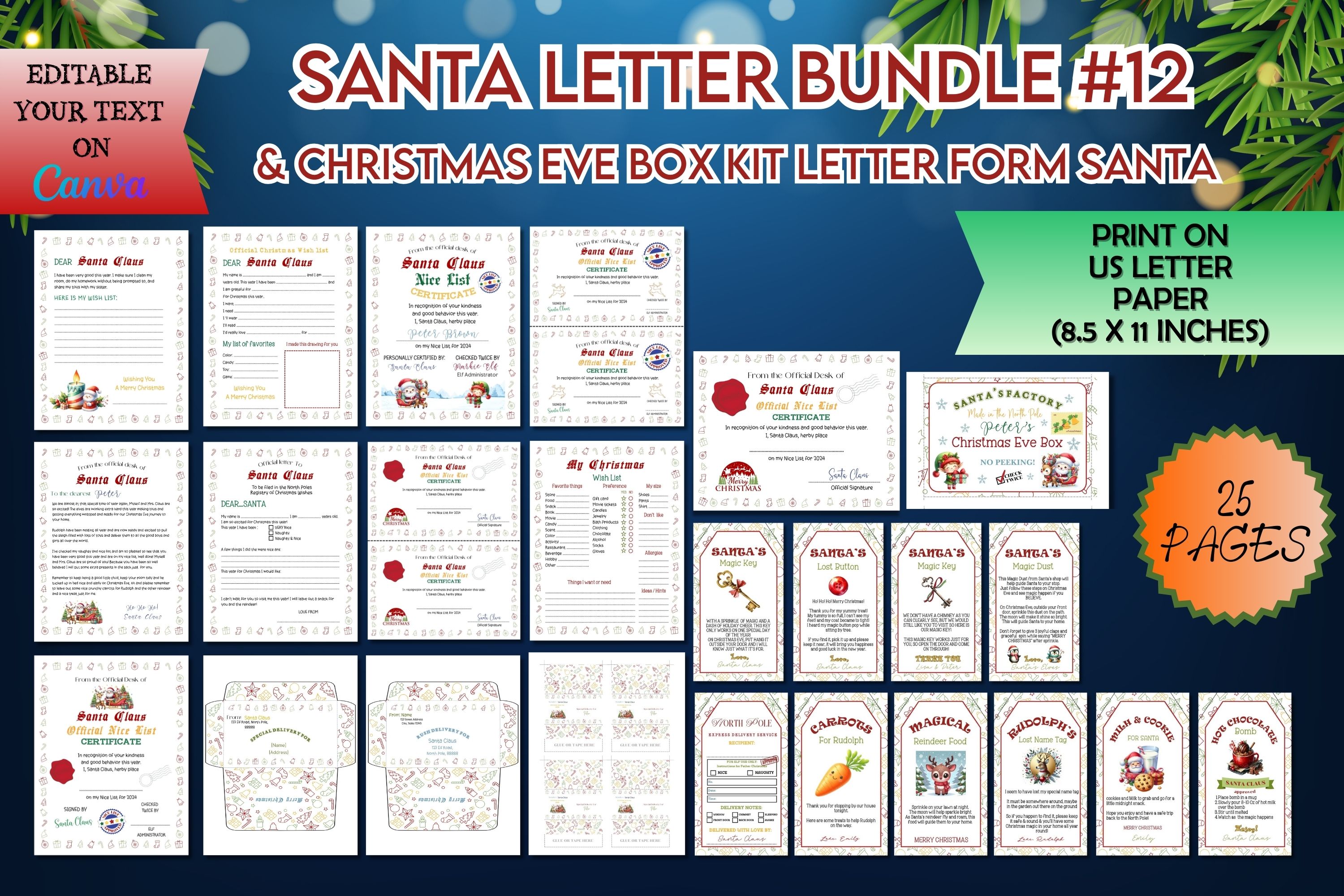 Santa Letter Bundle #12