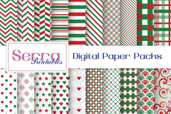 Seamless Christmas Digital Paper Pack