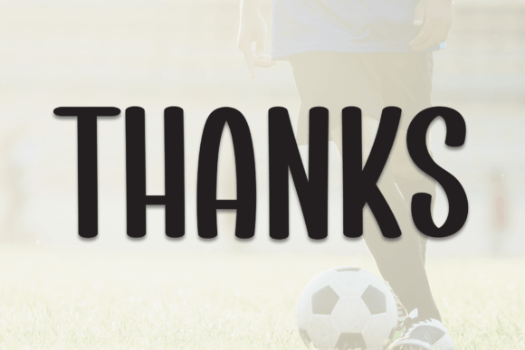 Simple Football Font PNG with transparent background - Preview 6