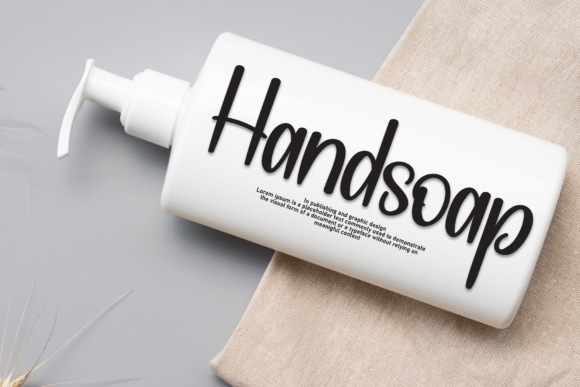 Simple Mockup Font PNG with transparent background - Preview 1