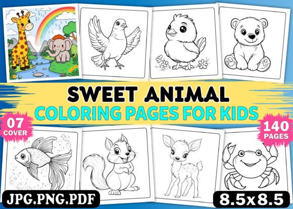 Sweet Animal Coloring Pages for Kids