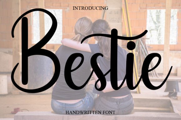 Bestie handwritten script font preview
