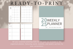 2025 Dated Weekly and Yearly Planner 6x9 Graphic by KDPTemplate Studio ...
