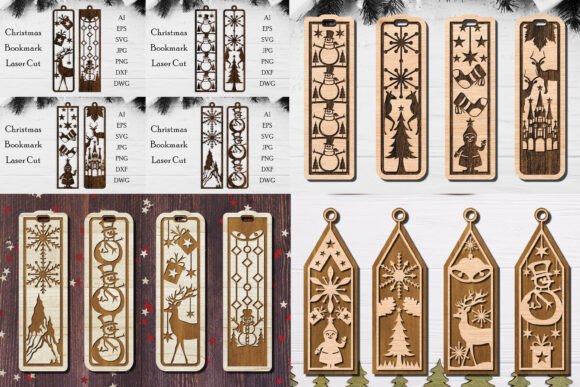 Laser Cut Valentine Bookmark SVG Bundle