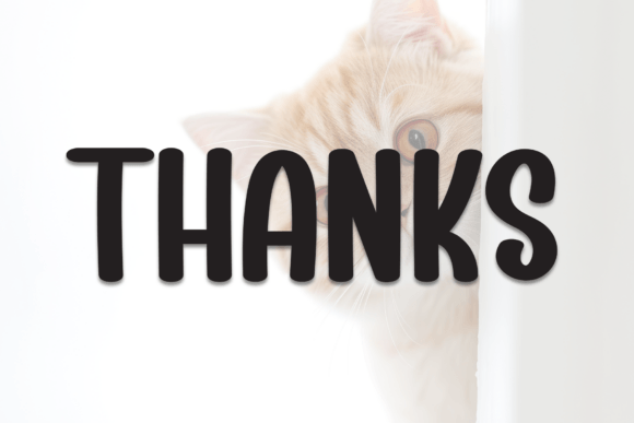Cute Cats Font font preview - 6