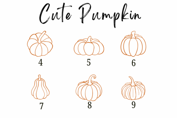 Cute Pumpkin Font - Preview 3