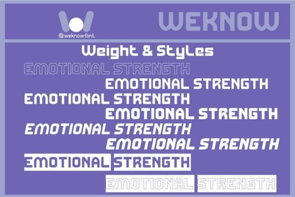 Emotional Strength Font PNG with transparent background - Preview 5