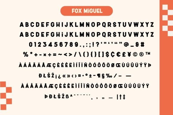 Fox Miguel Font PNG with transparent background - Preview 5